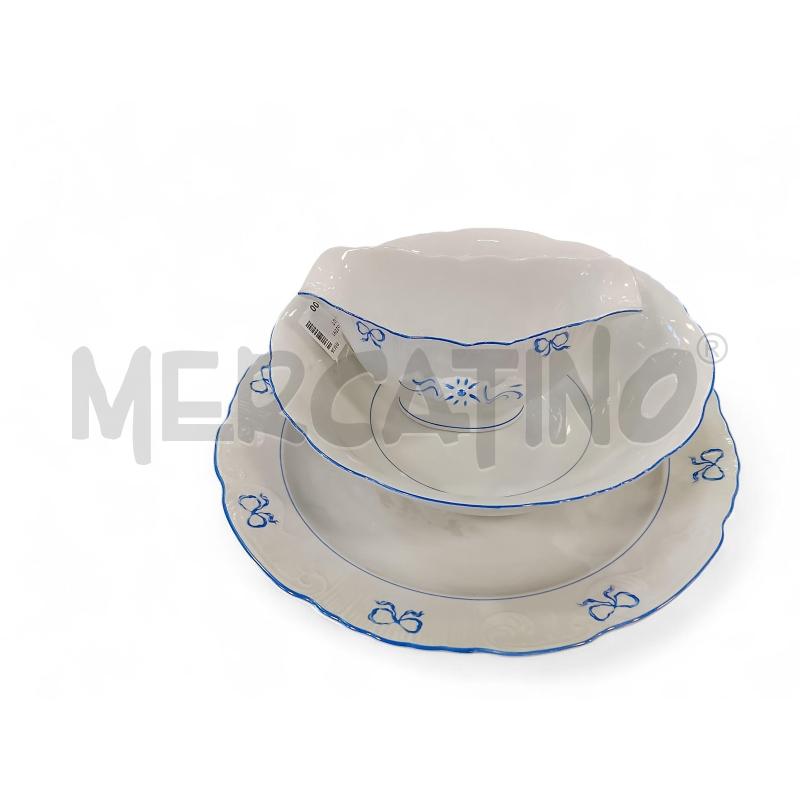 SERVIZIO  PIATTI VISTA ALEGRE PZ 54 BLU FIOCCO | Mercatino dell'Usato Roma tiburtina 3