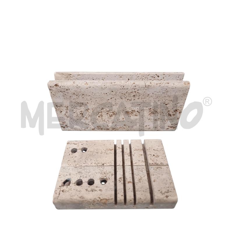 SET SCRIVANIA TRAVERTINO UPUP ANNI 70 | Mercatino dell'Usato Roma tiburtina 1