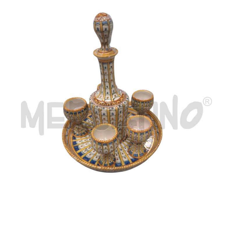 SET  COMPELTO PESATO  VASSOIO +BOTTIGLIETTA +5 CALICI | Mercatino dell'Usato Roma tiburtina 4