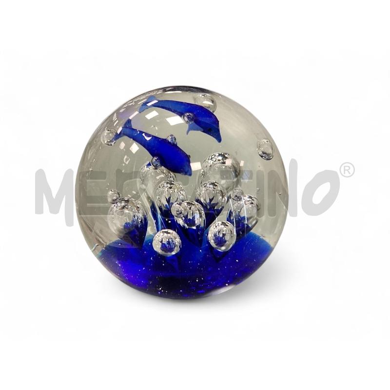 SFERA VETRO DELFINI BLU | Mercatino dell'Usato Roma tiburtina 2