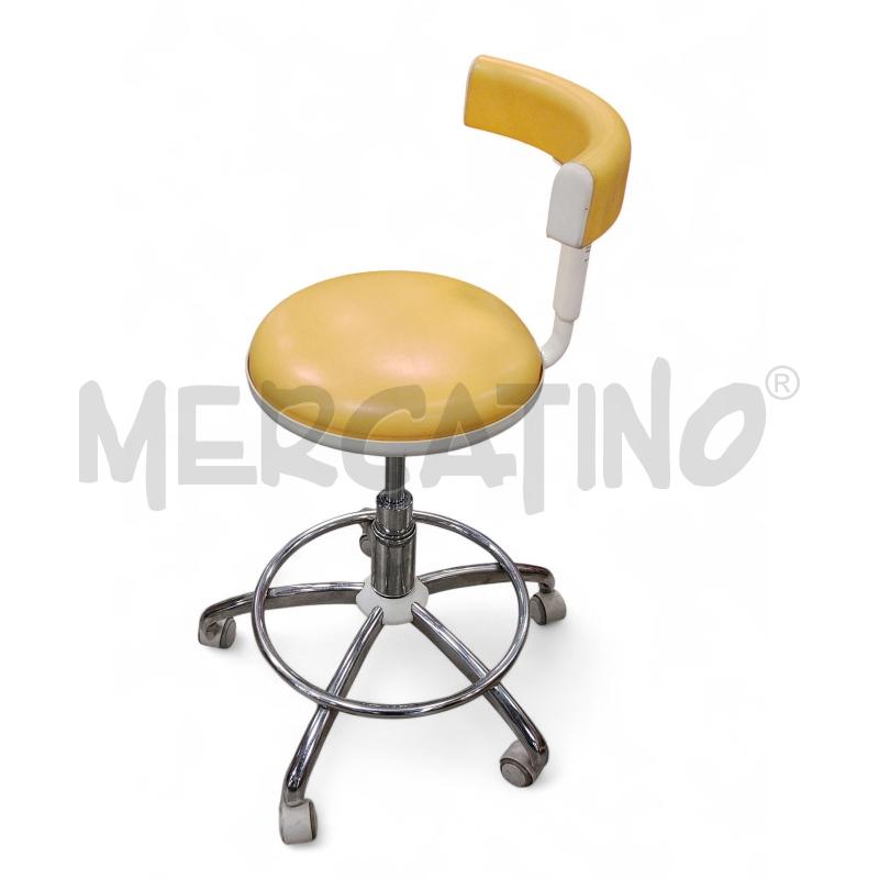 SGABELLO DA DENTISTA GIALLO | Mercatino dell'Usato Roma tiburtina 2