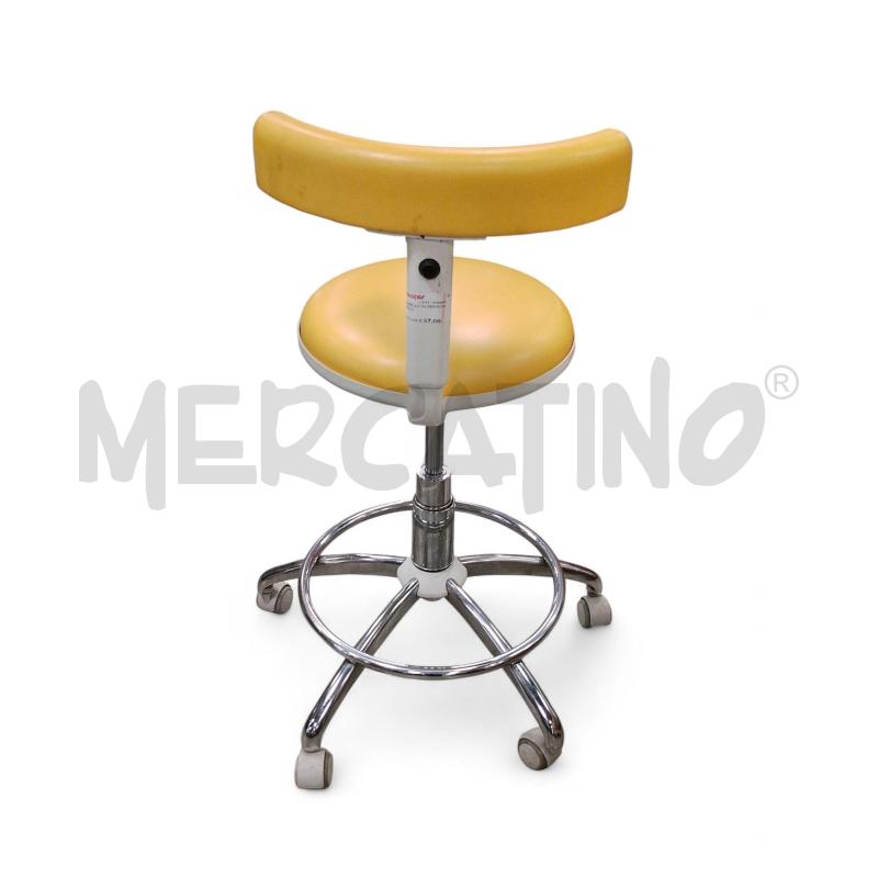 SGABELLO DA DENTISTA GIALLO | Mercatino dell'Usato Roma tiburtina 3