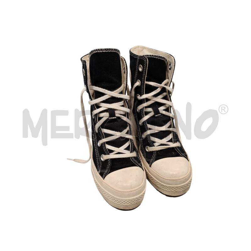 SNEAKERS DONNA TACCO CONVERSE NERE  | Mercatino dell'Usato Roma tiburtina 1