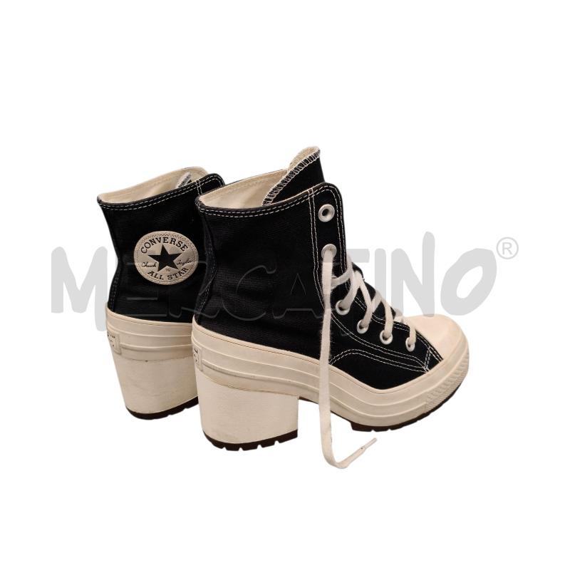 SNEAKERS DONNA TACCO CONVERSE NERE  | Mercatino dell'Usato Roma tiburtina 2