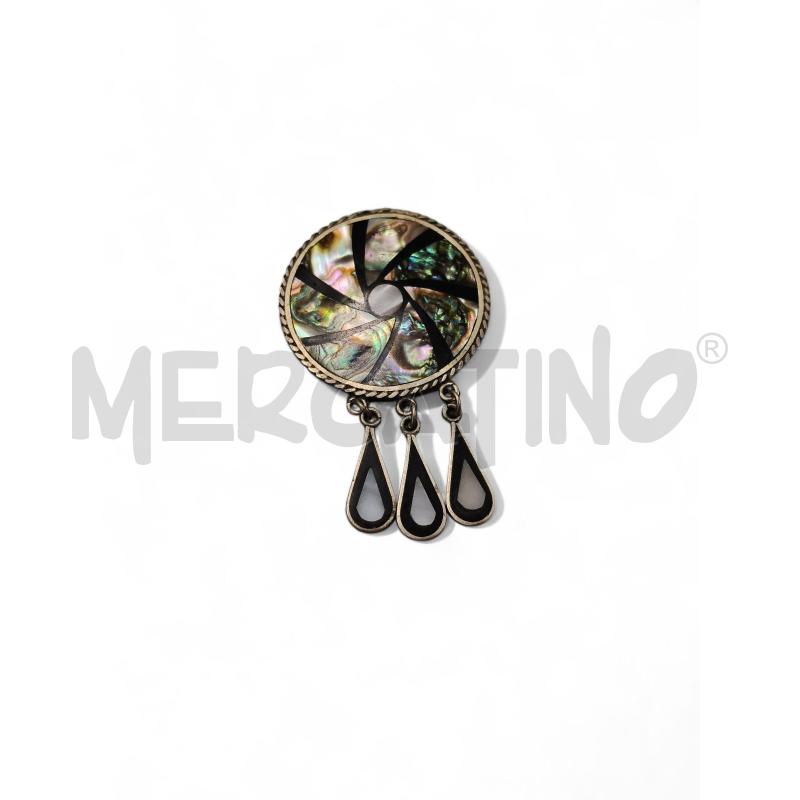 SPILLA ARGENTO MESSICA MADREPERLA | Mercatino dell'Usato Roma tiburtina 1