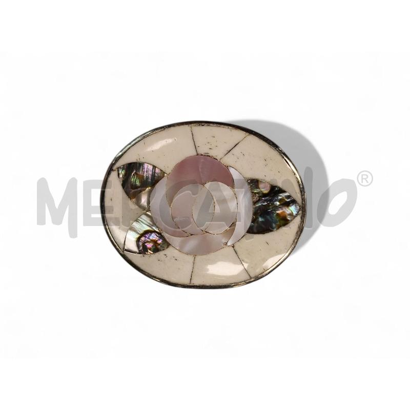 SPILLA ARGENTO MEXICANO ROSA MULTICOLO | Mercatino dell'Usato Roma tiburtina 1