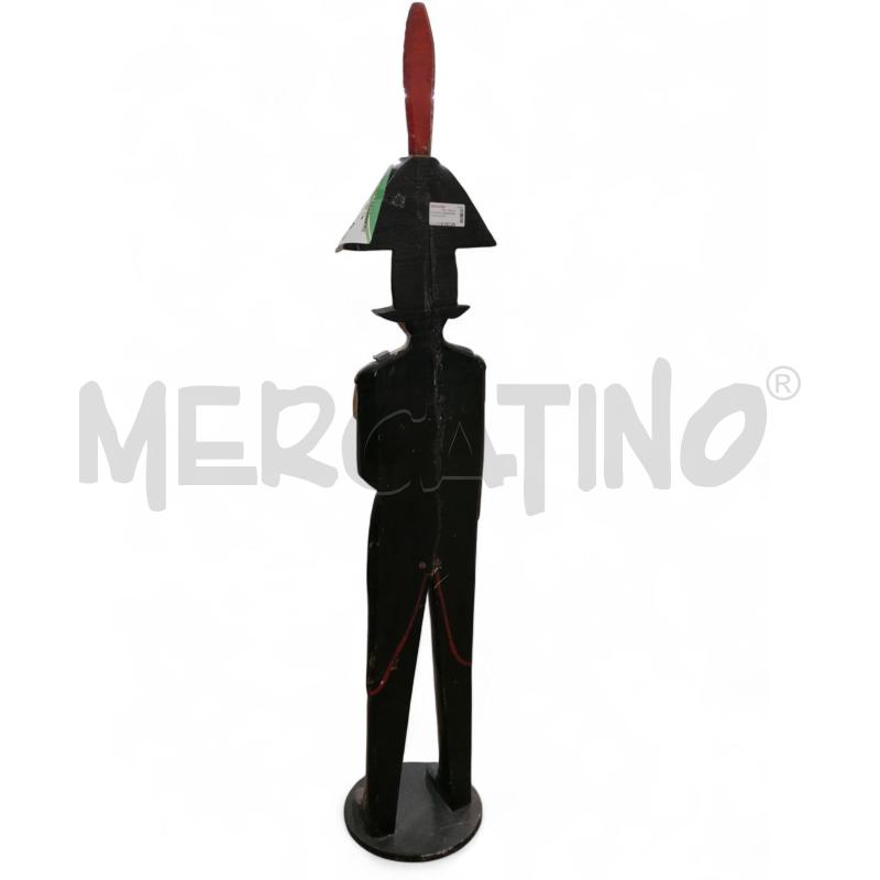STATUINA CARABINIERE LEGNO 160 CM | Mercatino dell'Usato Roma tiburtina 4