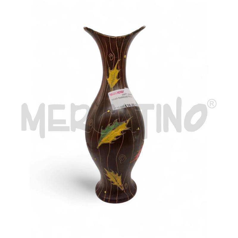 VASO MARRONE FOGLIE | Mercatino dell'Usato Roma tiburtina 2