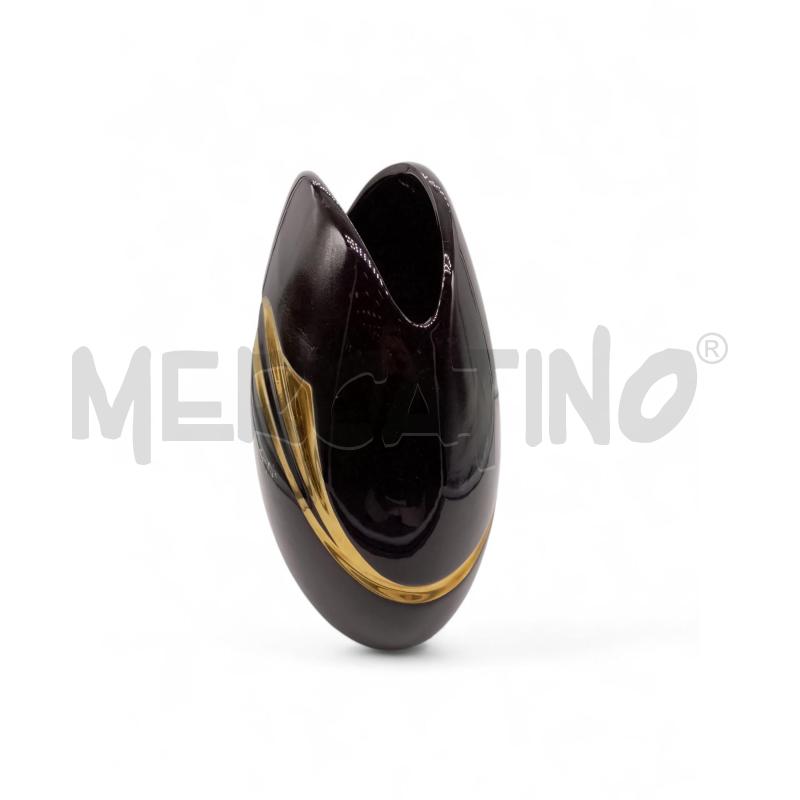 VASO NERO ORO CARPOÈ | Mercatino dell'Usato Roma tiburtina 3