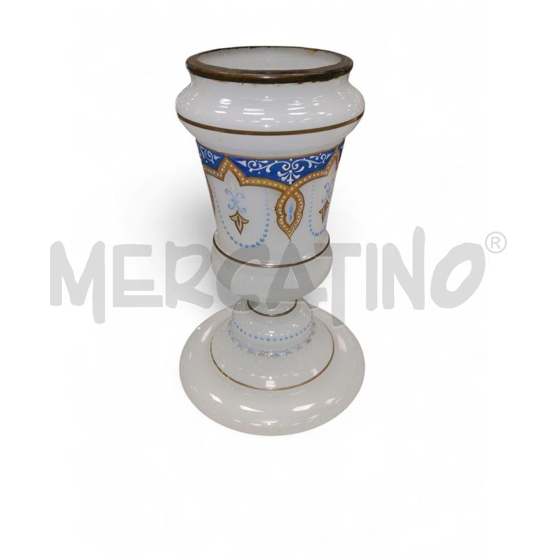 VASO OPALINE DIPINTO A MANO | Mercatino dell'Usato Roma tiburtina 1