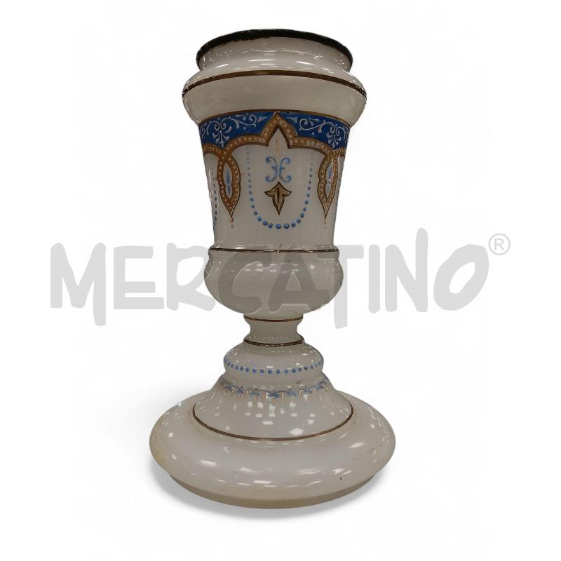 VASO OPALINE DIPINTO A MANO | Mercatino dell'Usato Roma tiburtina 3