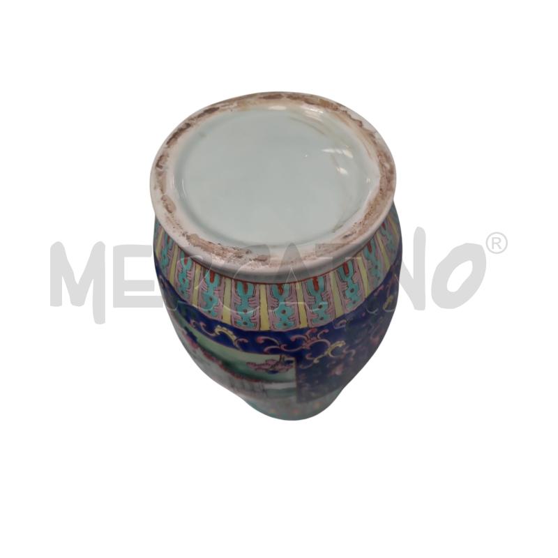 VASO ORIENTALE BLU PESCA | Mercatino dell'Usato Roma tiburtina 2