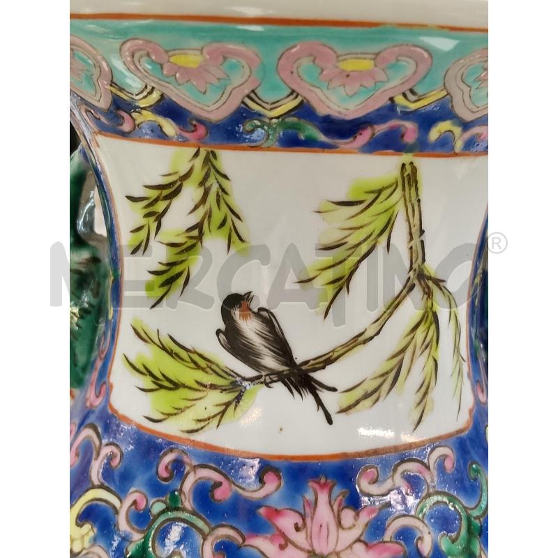 VASO ORIENTALE BLU PESCA | Mercatino dell'Usato Roma tiburtina 4