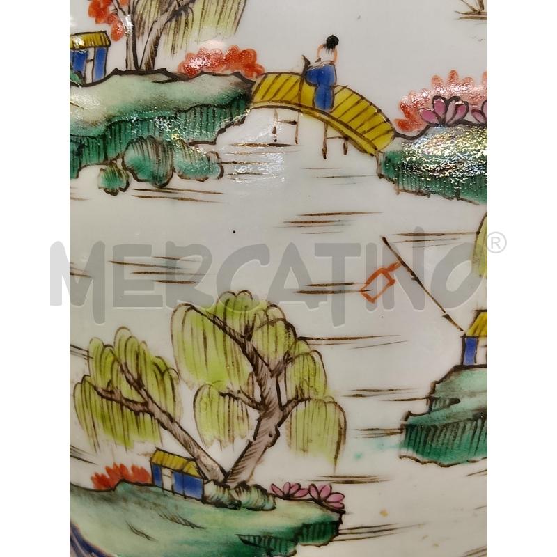 VASO ORIENTALE BLU PESCA | Mercatino dell'Usato Roma tiburtina 5