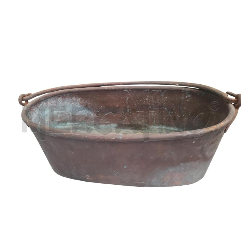 VASO OVALE RAME CON MANICO | Mercatino dell'Usato Roma tiburtina 1