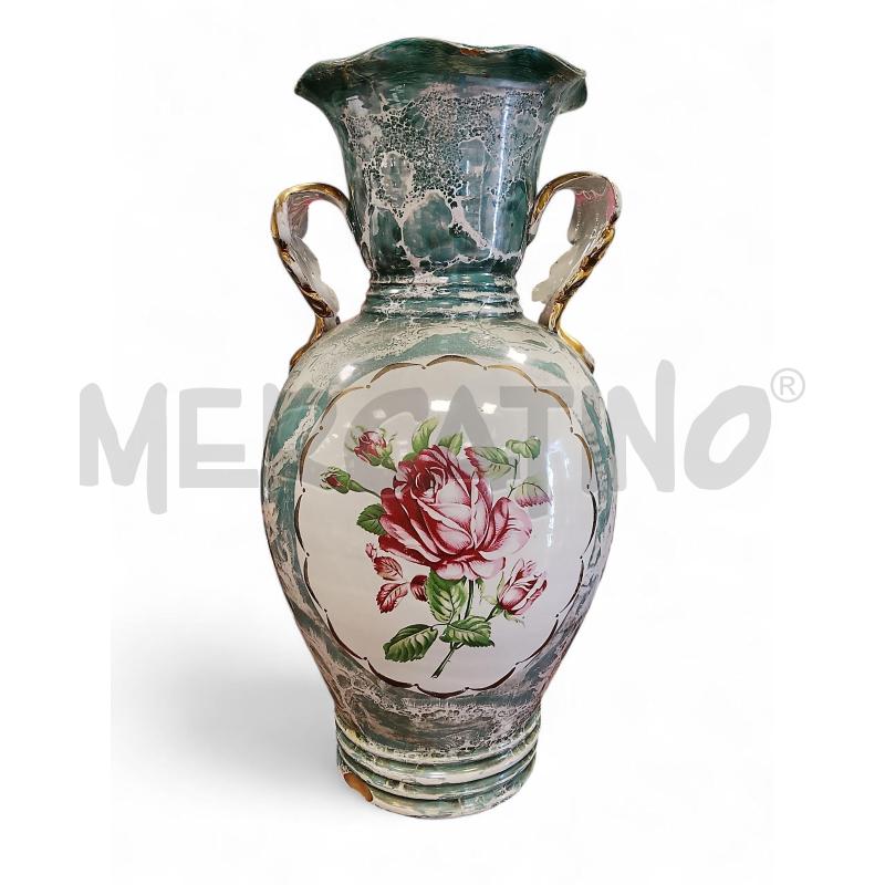 VASO  ANFORA GUALDO TADINO VERD | Mercatino dell'Usato Roma tiburtina 1