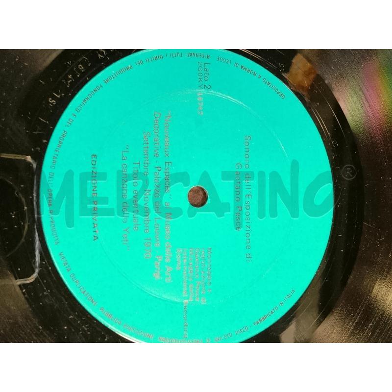 VINILE GAETANO PESCE LA CANZONE DELLO YETI | Mercatino dell'Usato Roma tiburtina 3