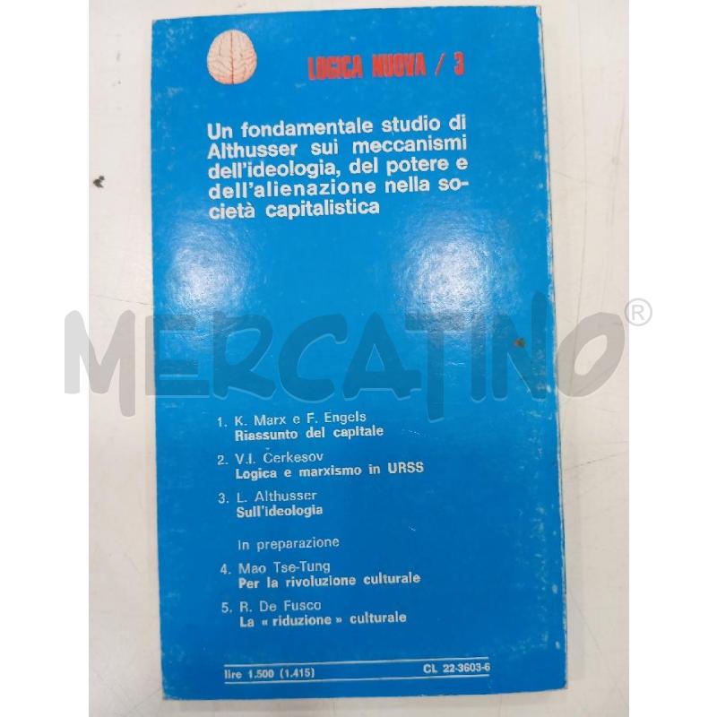 ALTHUSSER SULL'IDEOLOGIA | Mercatino dell'Usato Roma viale tirreno 2