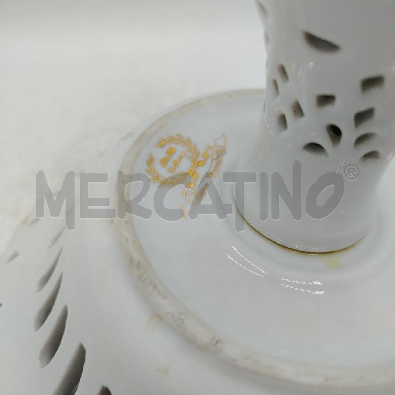 ALZATINA PORCELLANA DEC DORO FIORI BLU | Mercatino dell'Usato Roma viale tirreno 4