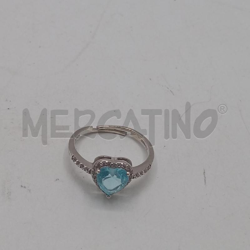 ANELLO D ARGENTATO CUORE CE  | Mercatino dell'Usato Roma viale tirreno 2
