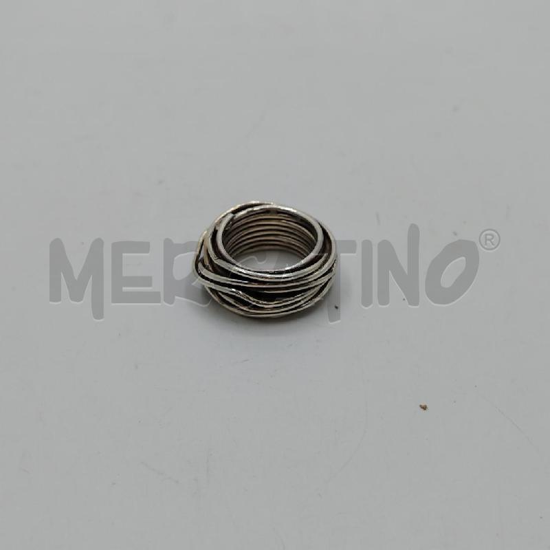 ANELLO D ARGENTATO INTORCIGLIATO | Mercatino dell'Usato Roma viale tirreno 1