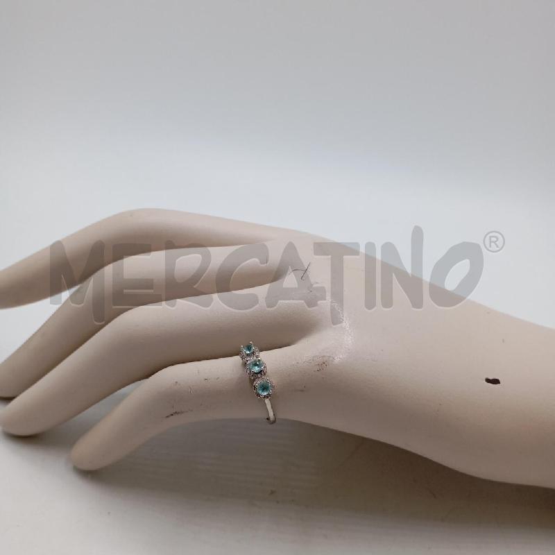 ANELLO D ARGENTATO TRE PUNTINI CE  | Mercatino dell'Usato Roma viale tirreno 1