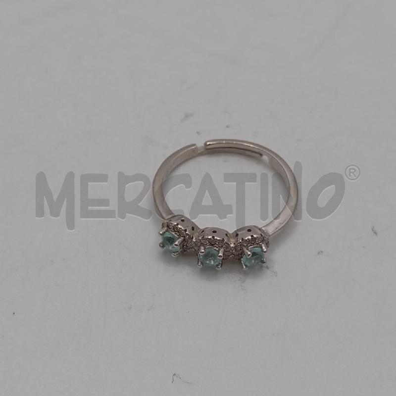 ANELLO D ARGENTATO TRE PUNTINI CE  | Mercatino dell'Usato Roma viale tirreno 2