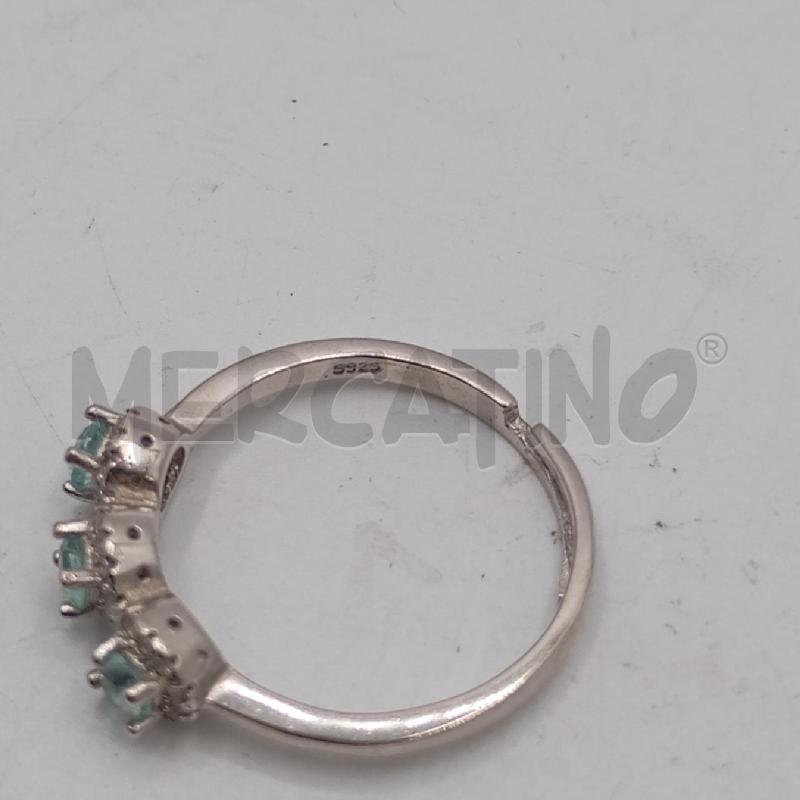 ANELLO D ARGENTATO TRE PUNTINI CE  | Mercatino dell'Usato Roma viale tirreno 3