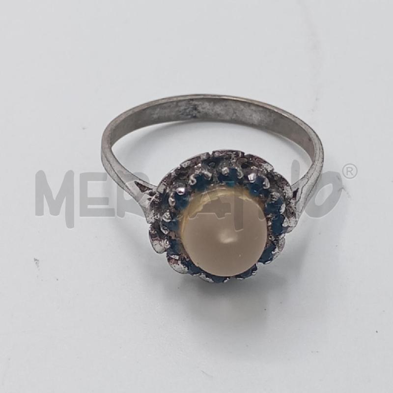 ANELLO D CON PIETRA DI LUNA  | Mercatino dell'Usato Roma viale tirreno 1
