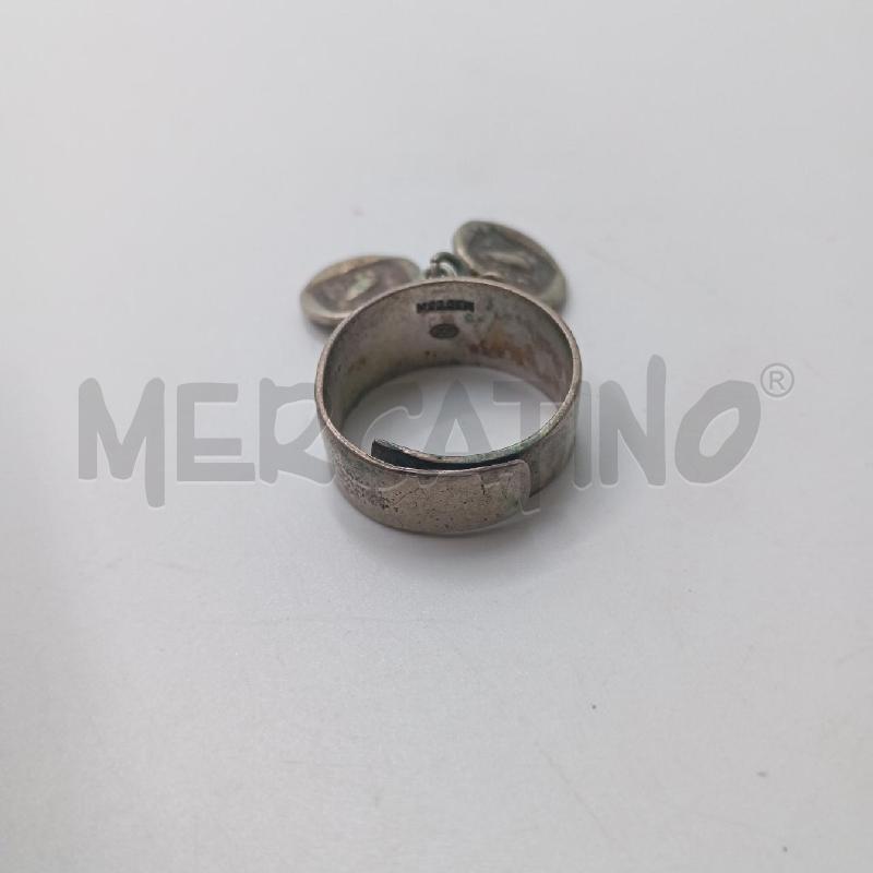 ANELLO D MET FASCIA LARGA MEDAGLEITTE FACCIA | Mercatino dell'Usato Roma viale tirreno 2