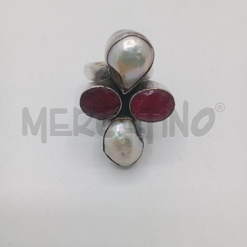 ANELLO D MET PIETRE BI RSS | Mercatino dell'Usato Roma viale tirreno 1
