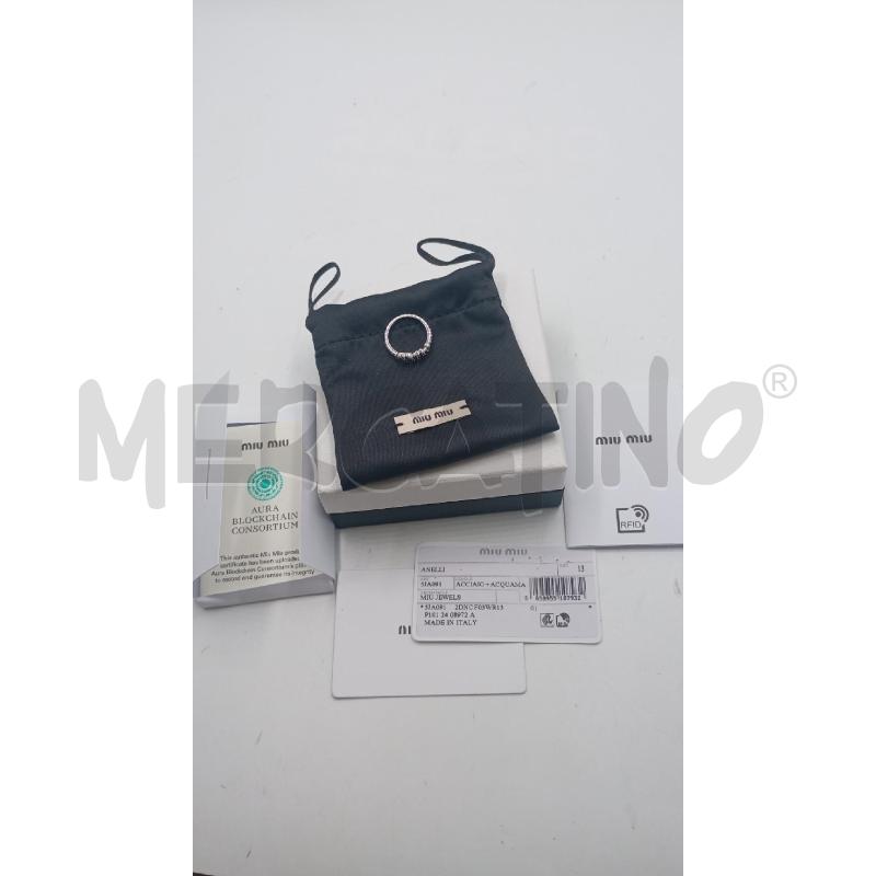 ANELLO D MIU MIU ARGENTATO | Mercatino dell'Usato Roma viale tirreno 1