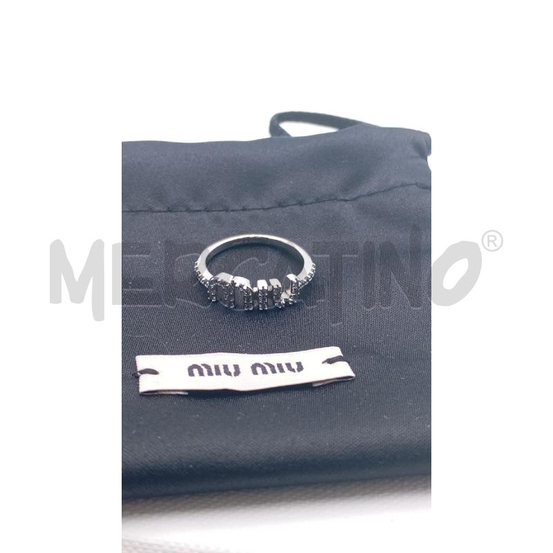ANELLO D MIU MIU ARGENTATO | Mercatino dell'Usato Roma viale tirreno 2