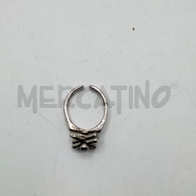ANELLO D O.P. ORLANDINI ARGENTATO APERTO DUE X SOPRA | Mercatino dell'Usato Roma viale tirreno 2