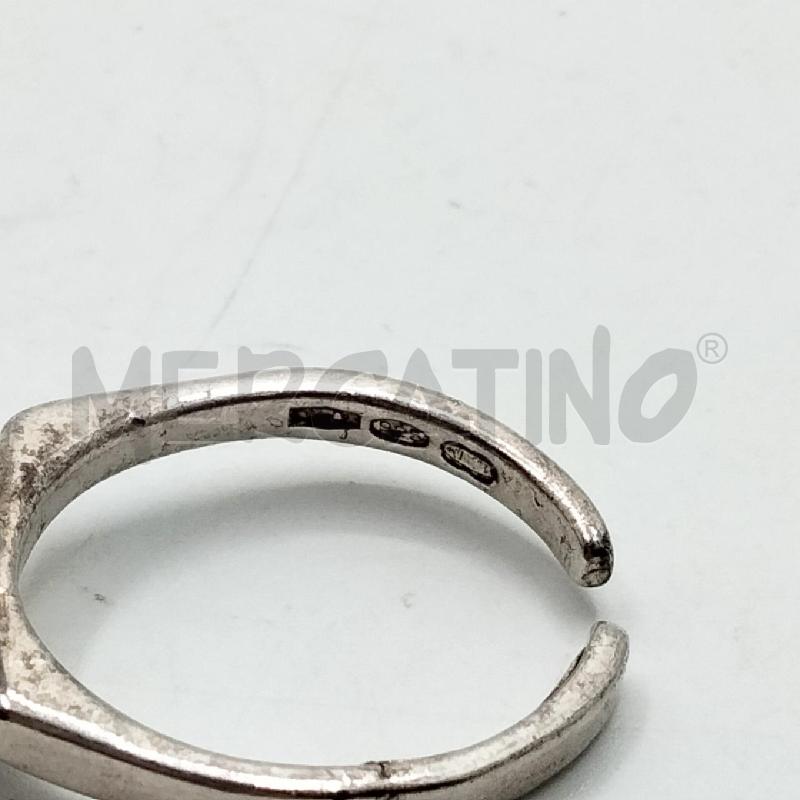 ANELLO D O.P. ORLANDINI ARGENTATO APERTO DUE X SOPRA | Mercatino dell'Usato Roma viale tirreno 3