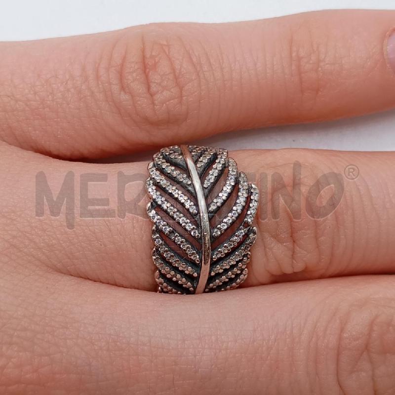 ANELLO D PANDORA FOGLIA STRASS BI | Mercatino dell'Usato Roma viale tirreno 3