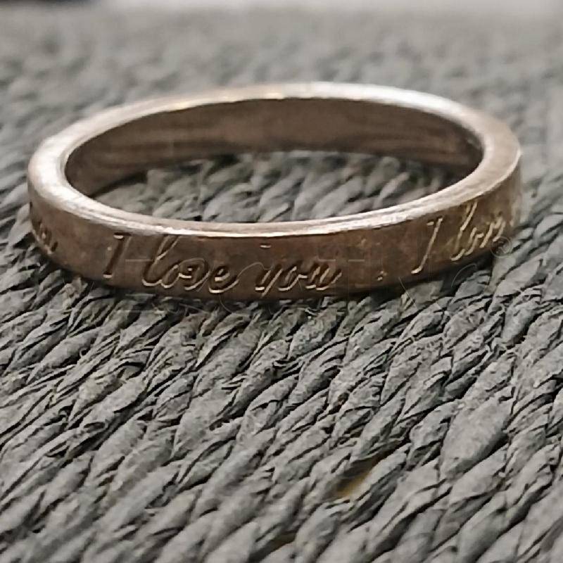 ANELLO D TIFFANY&CO ARGENTATO I LOVE YOU  | Mercatino dell'Usato Roma viale tirreno 1