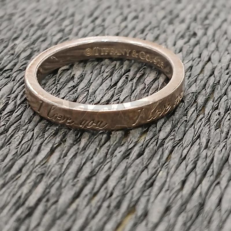 ANELLO D TIFFANY&CO ARGENTATO I LOVE YOU  | Mercatino dell'Usato Roma viale tirreno 2