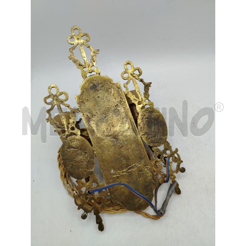 APPLIQUE OTTONE 2 LUCI DECORATO | Mercatino dell'Usato Roma viale tirreno 4