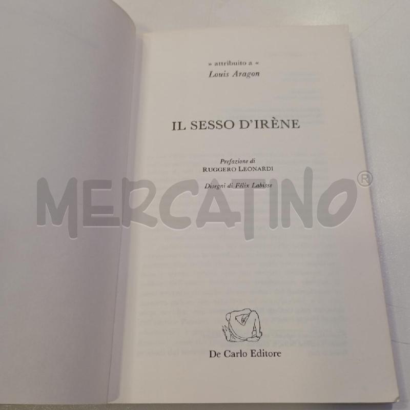 ARAGON IL SESSO D'IRÈNE | Mercatino dell'Usato Roma viale tirreno 2