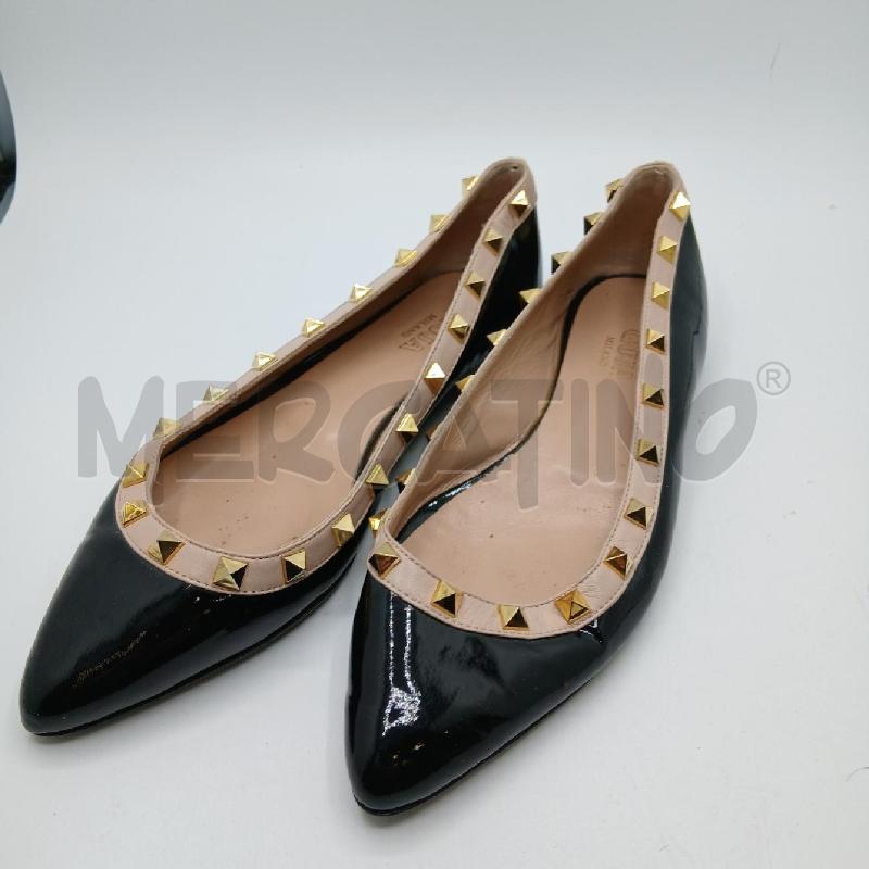 BALLERINA GUJA MILANO NERO/BEIGE CON BORCHIE | Mercatino dell'Usato Roma viale tirreno 1