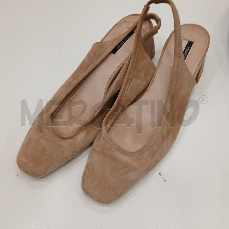 BALLERINA TOPSHOP BEIGE CON TACCO | Mercatino dell'Usato Roma viale tirreno 1