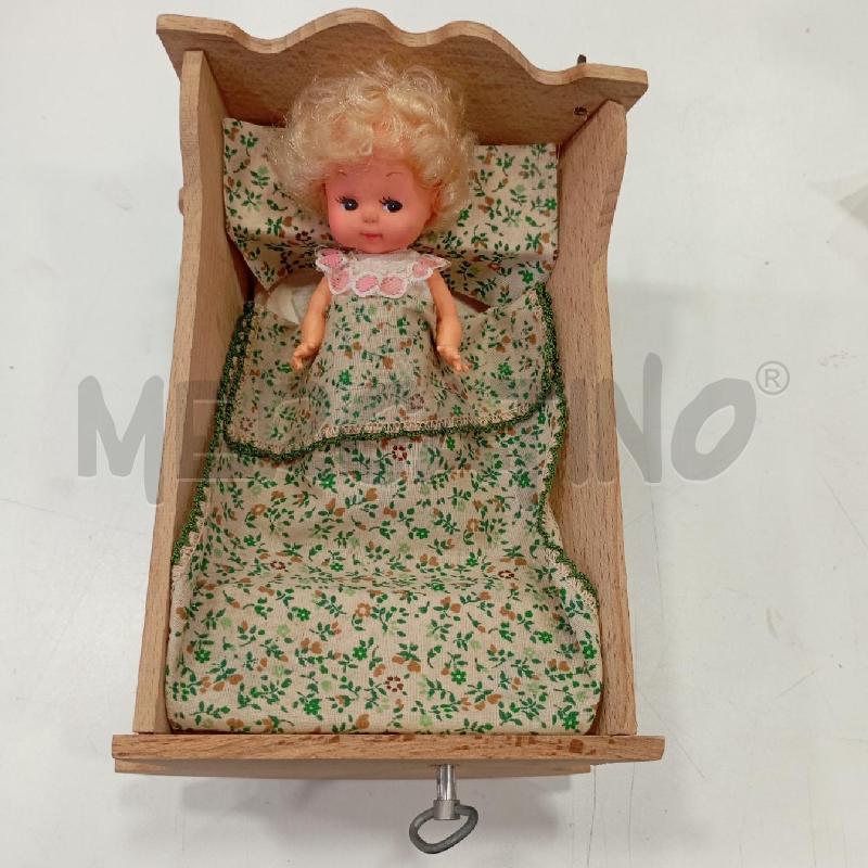 BAMBOLA IN CULLA FUNZIONANTE VINTAGE | Mercatino dell'Usato Roma viale tirreno 1