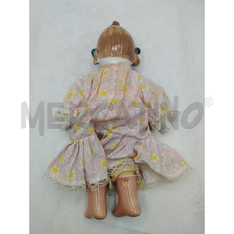 BAMBOLINA PORCELLANA EP VESTITO FIORI | Mercatino dell'Usato Roma viale tirreno 4