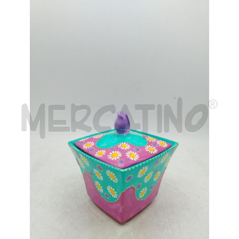 BARATTOLINO ROSA VERDE FIORI COLORATI | Mercatino dell'Usato Roma viale tirreno 2