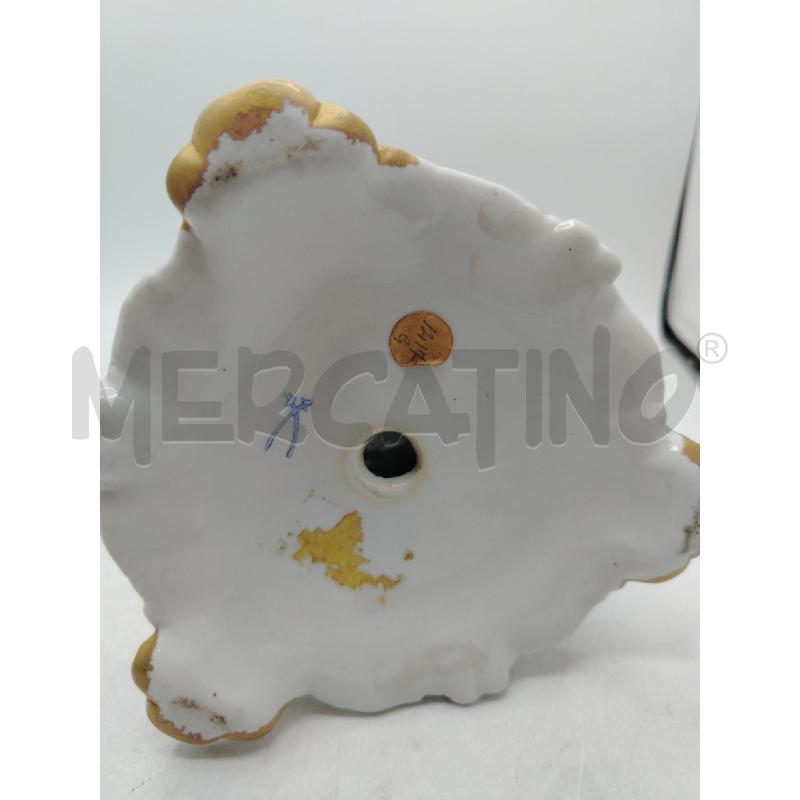 BASE LAMPADA PORC MEISSEN FOGLIE DOR FIORI IN RILIEVO | Mercatino dell'Usato Roma viale tirreno 4