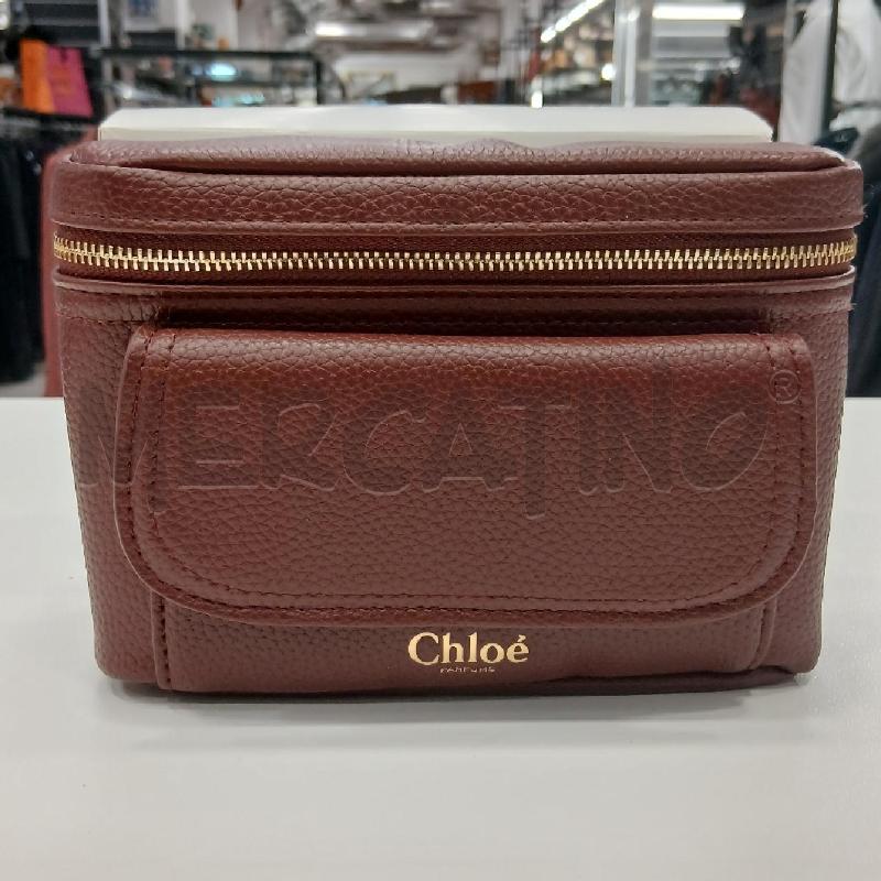 BEAUTY CASE CHLOE PARUMS BORDEAUX  | Mercatino dell'Usato Roma viale tirreno 1