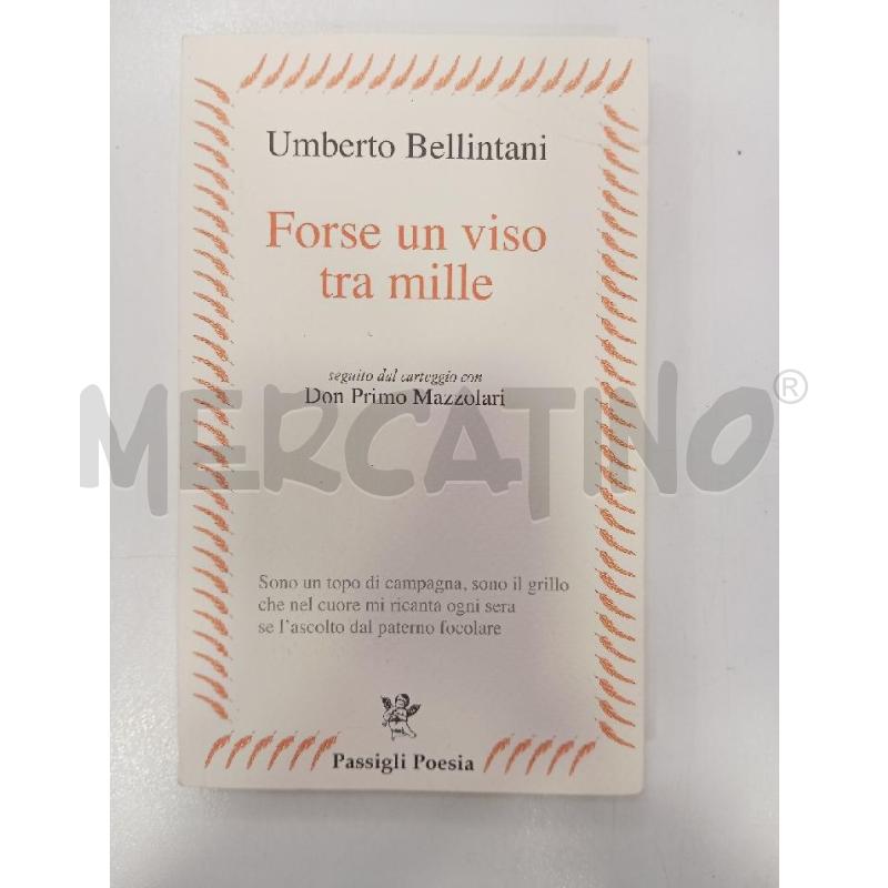 BELLINTANI FORSE UN VISO TRA MILLE | Mercatino dell'Usato Roma viale tirreno 1