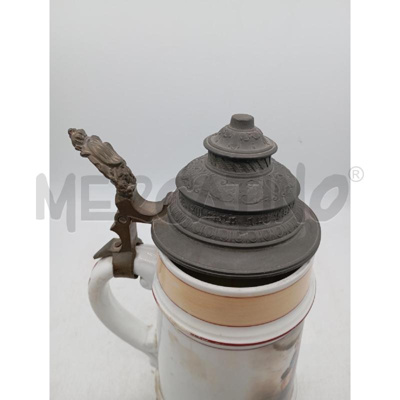 BOCCALE BIRRA CERAMICA TAPPO PELTRO S | Mercatino dell'Usato Roma viale tirreno 3