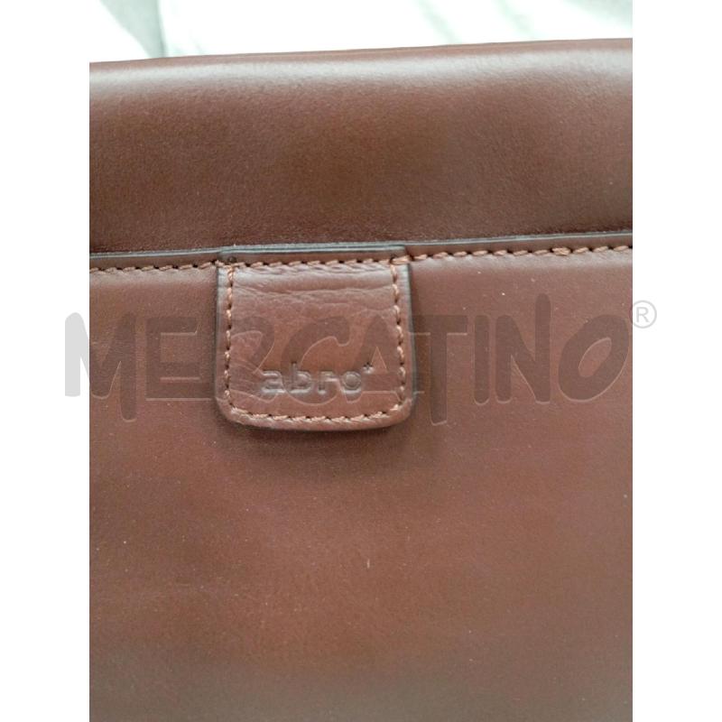 BORSA A MANO DONNA ABRO MARRONE  | Mercatino dell'Usato Roma viale tirreno 2